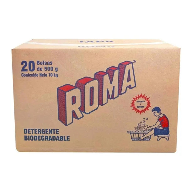 DETERGENTE EN POLVO ROMA 20/500GR CJ