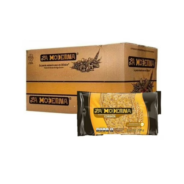 Caja de 20 Piezas de 200 GR c/u Sopa La Moderna Corbata