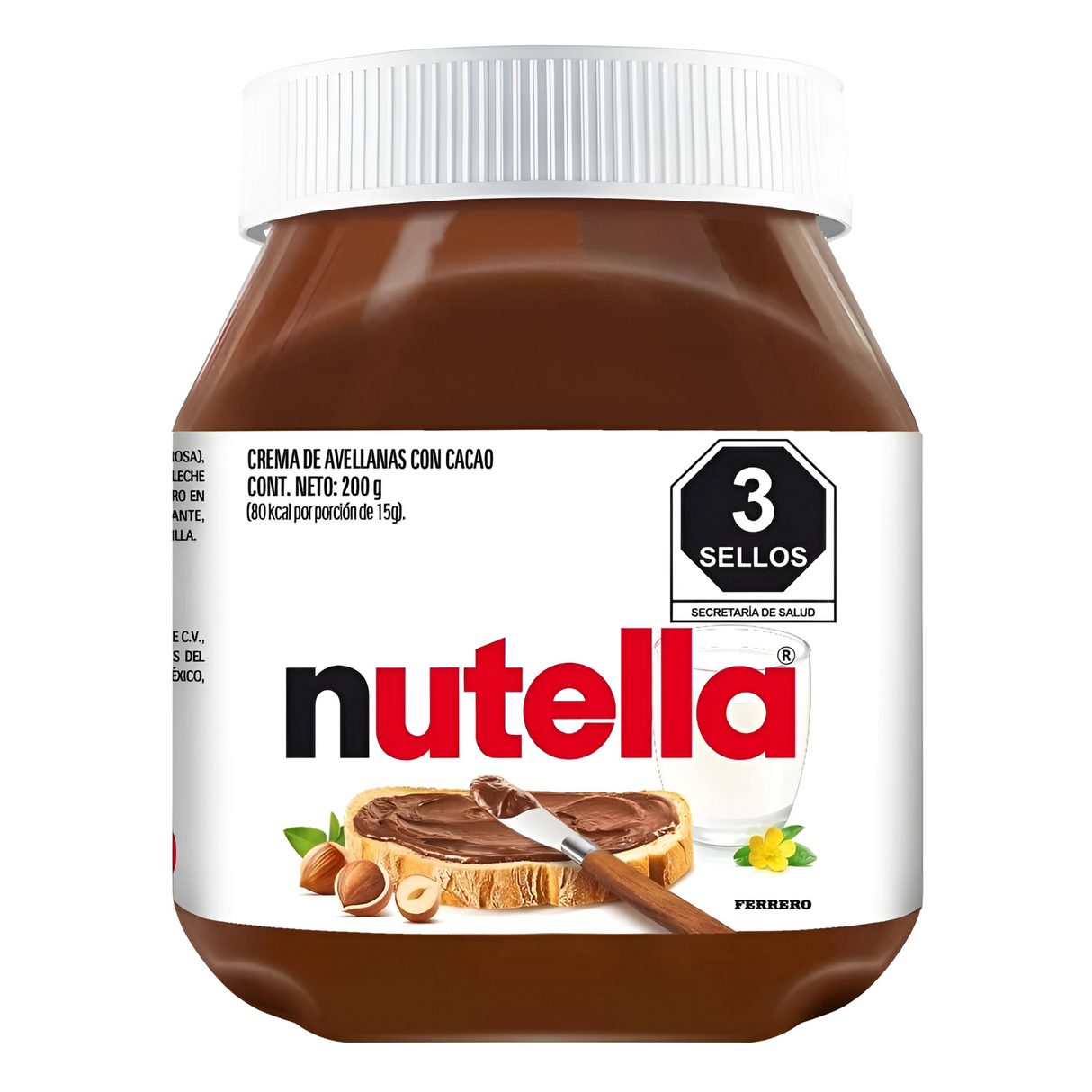 CREMA DE AVELLANA NUTELLA 200GR