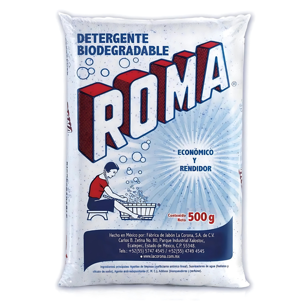 DETERGENTE EN POLVO ROMA 20/500GR CJ