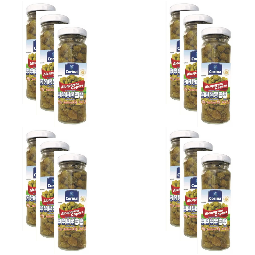 Caja de 12 Piezas de 100GR c/u de Alcaparras Corina