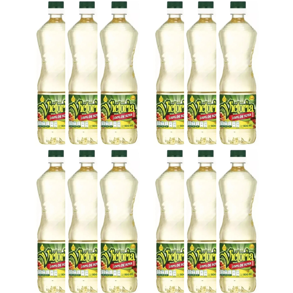 Caja de 12 Piezas de 800ML c/u de Aceite Victoria 800Ml