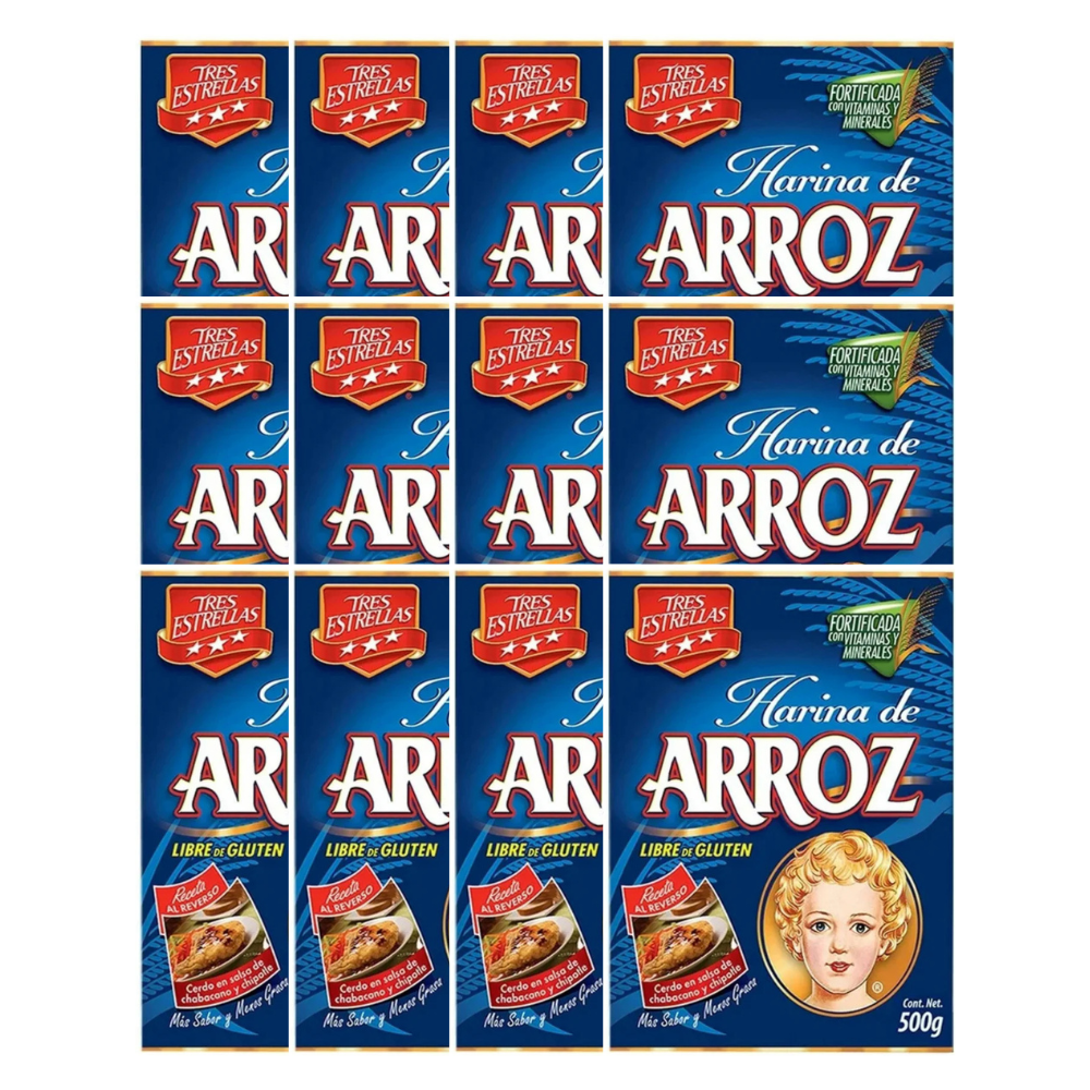 Harina De Arroz Tres Estrellas - Diferentes Presentaciones