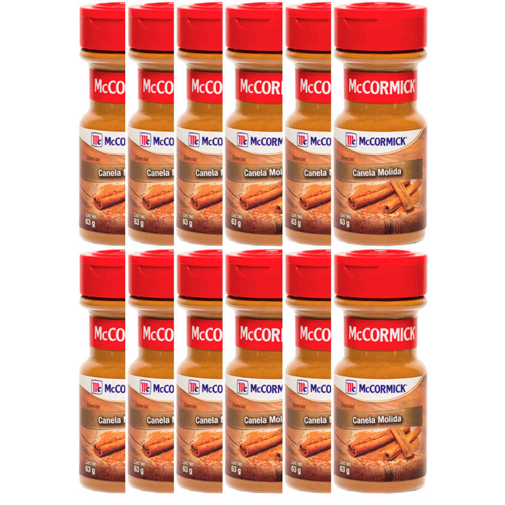 Caja de 12 Piezas de 63 GR c/u de Canela Molida Mccormick