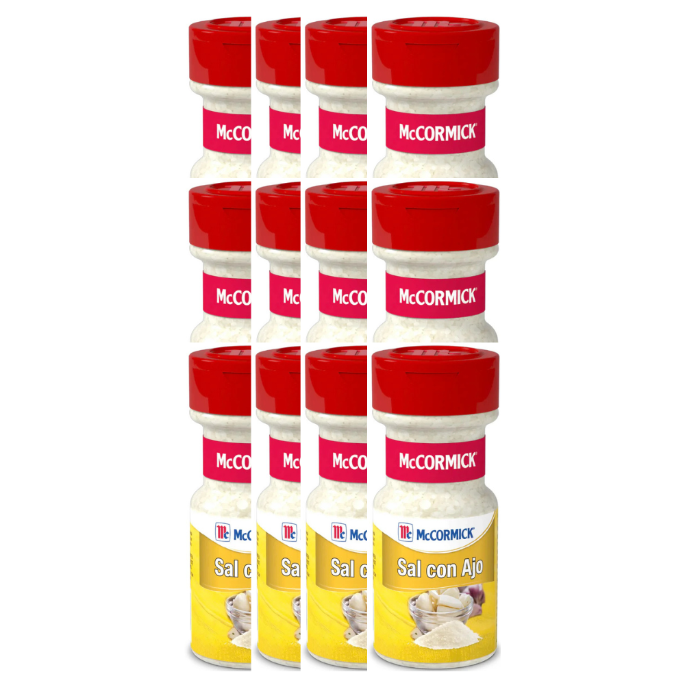 Caja de 12 Piezas de 125 GR c/u de Sal Con Ajo Mccormick