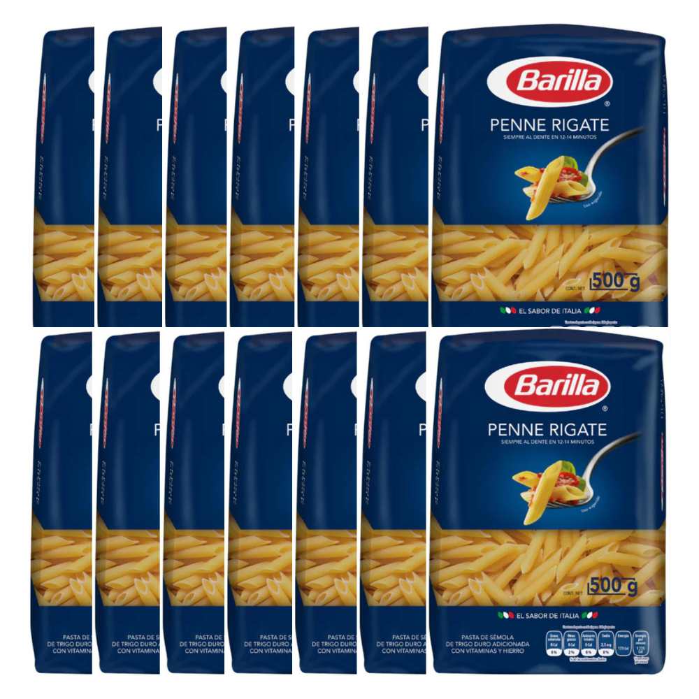 Caja de 14 Piezas de 500 GR c/u de Penne Rigate Barilla