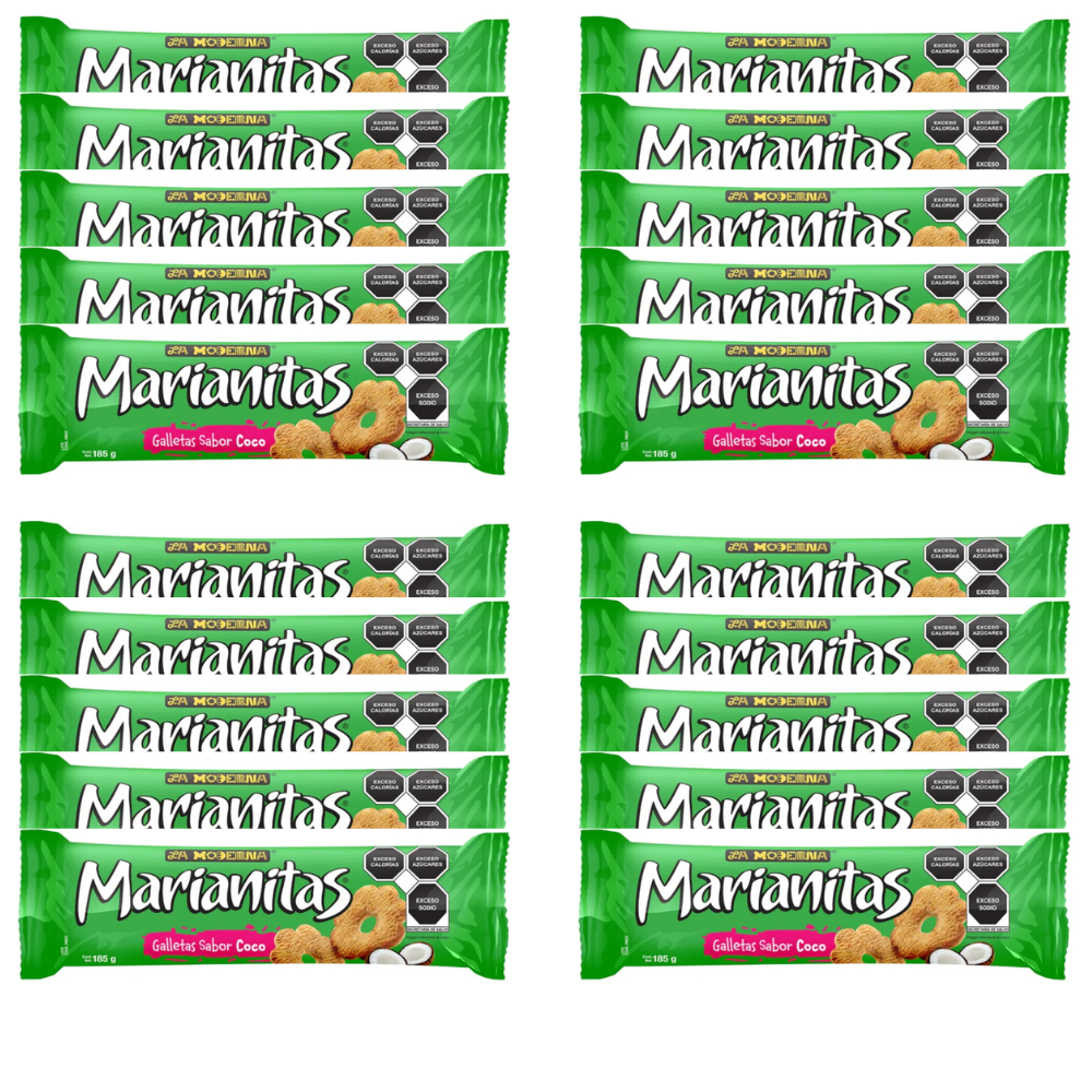 Caja de 20 piezas de 185 gr de Galletas La Moderna