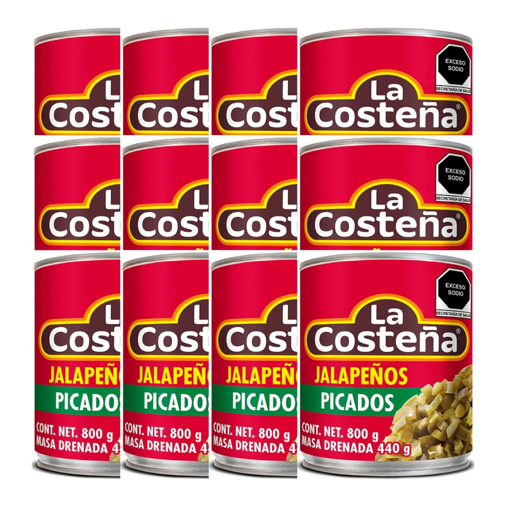 Chiles jalapeños picados en lata La Costeña - Diferentes Presentaciones