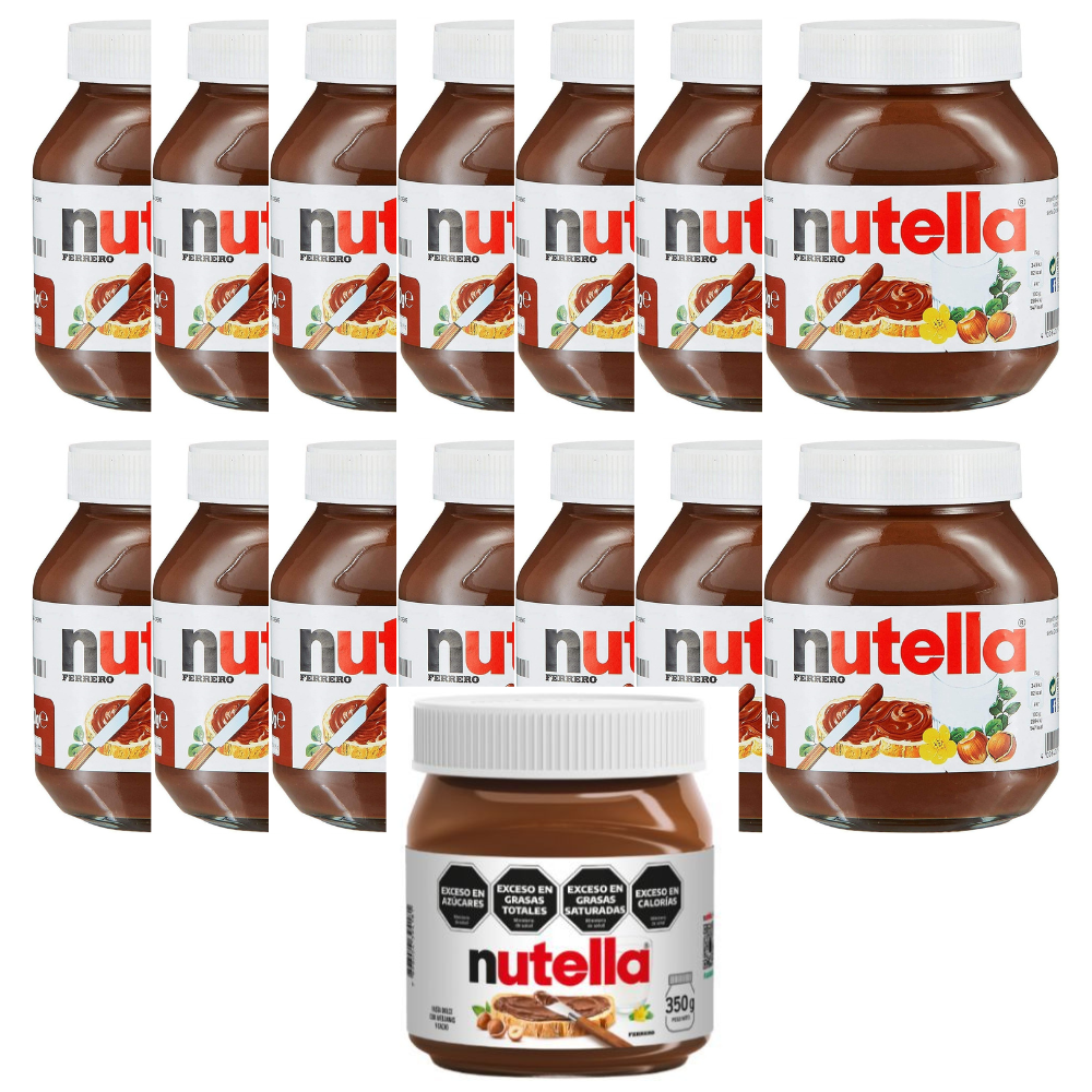CREMA DE AVELLANA NUTELLA 15/350GR CJ