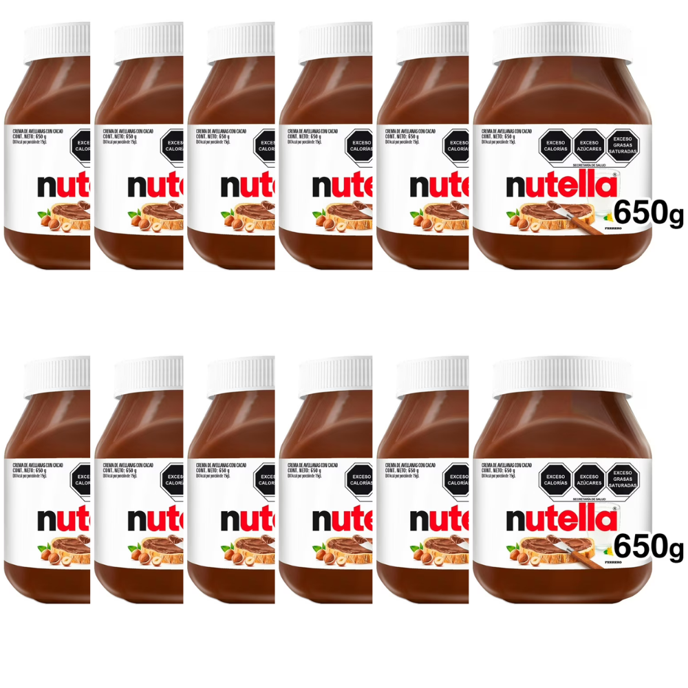 CREMA DE AVELLANA NUTELLA 12/650GR CJ