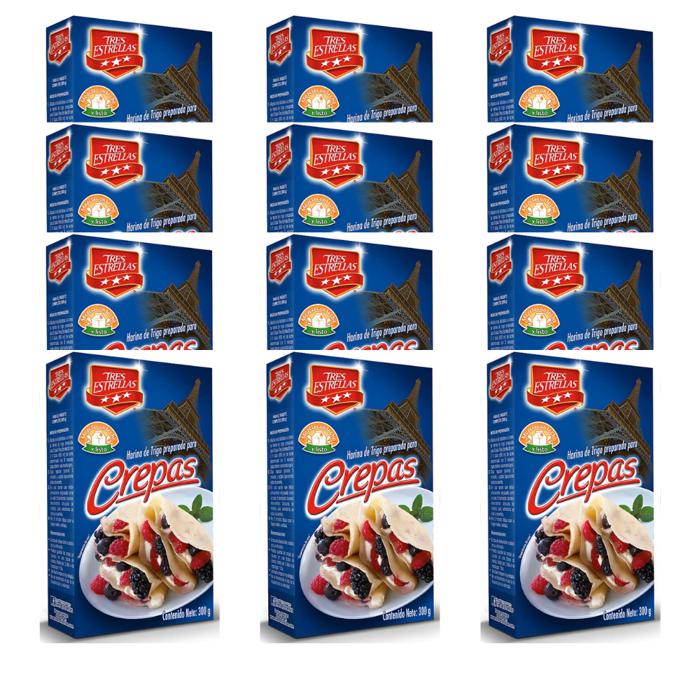 HARINA CREPAS TRES ESTRELLAS 12/300G
