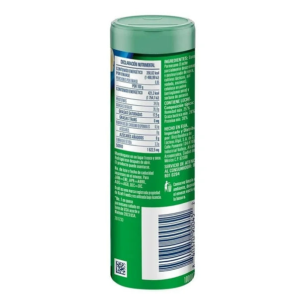 QUESO PARMESANO RALLADO KRAFT 24/85GR CJ