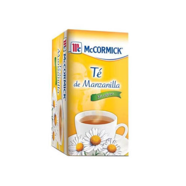 Caja de 24 Piezas de 25 PZ c/u de Te Mccormick Manzanilla
