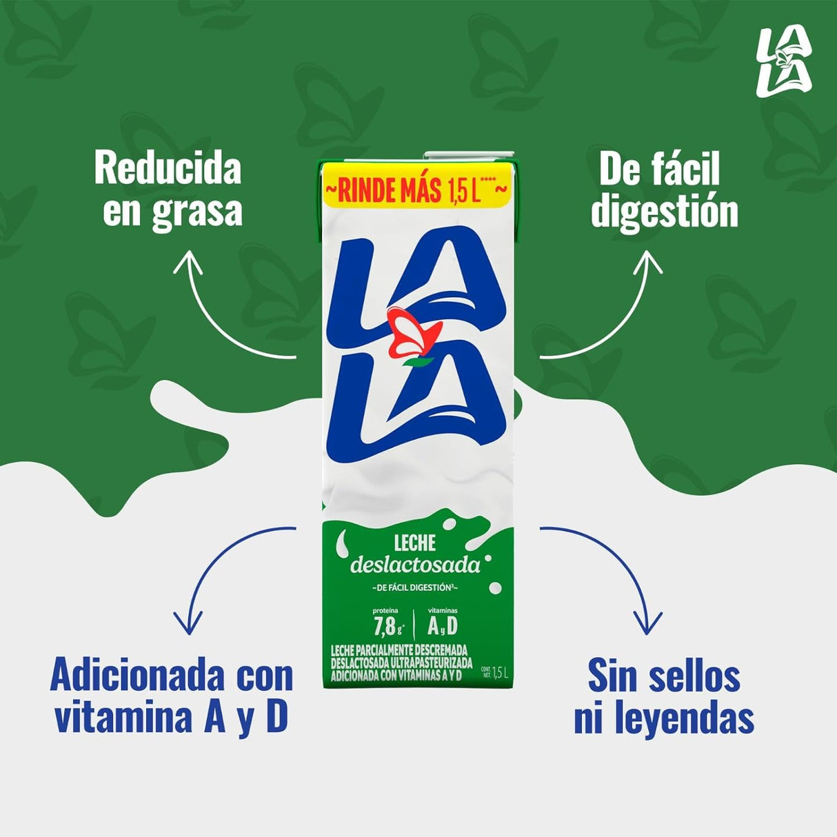 LECHE LALA DESLACTOSADA 10/1.5L CJ