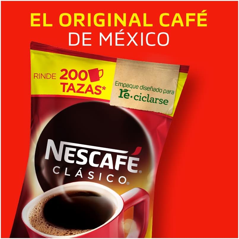 Caja de 5 piezas de 400 gr c/u Cafe clasico Nescafe