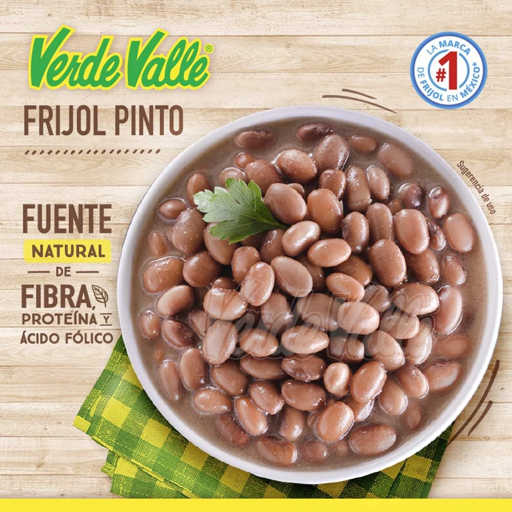 Caja de 20 piezas de 900GR c/u Frijol Pinto Verde Valle