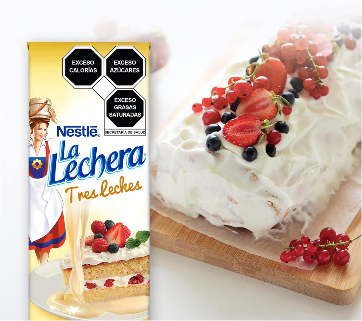 Caja de 12 Piezas de 1 KG c/u de La Lechera Tres Leches
