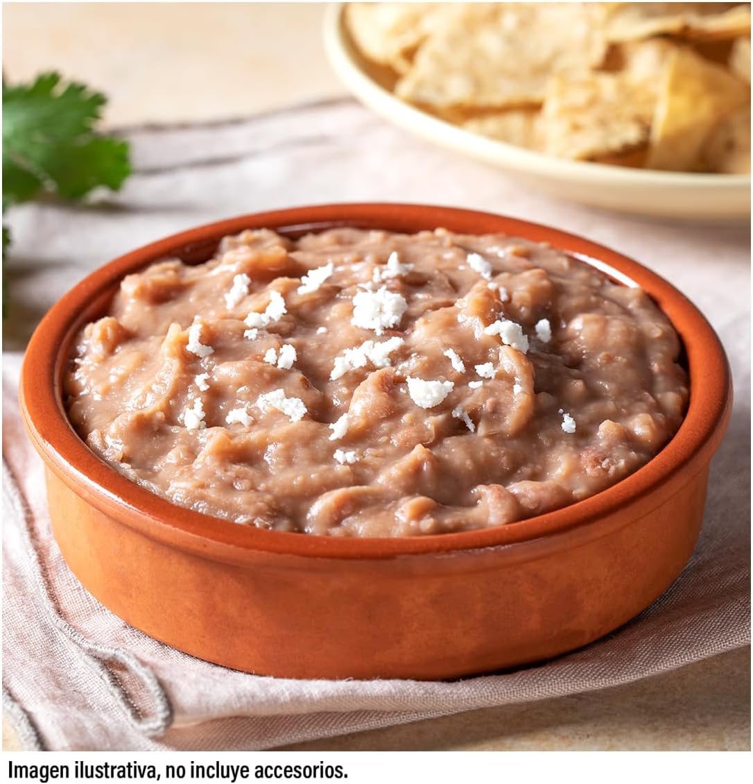 Caja de 32 piezas de 400GR c/u Frijoles Bayos Refritos Isadora