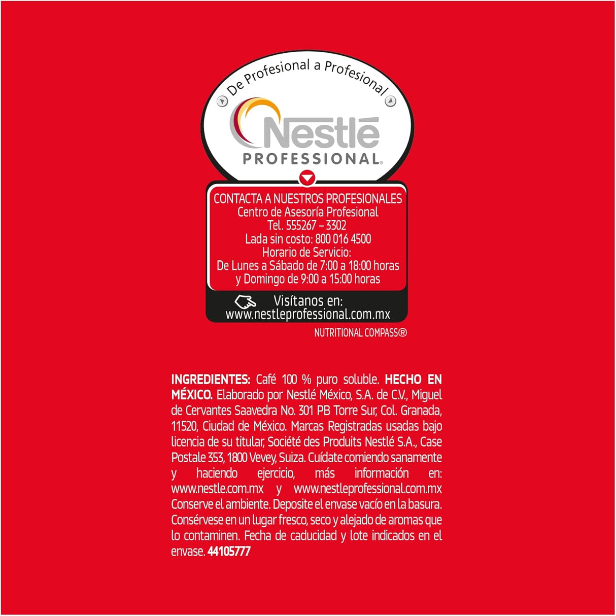 Caja de 5 piezas de 400 gr c/u Cafe clasico Nescafe