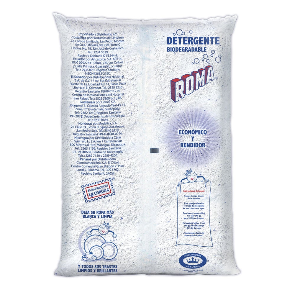 DETERGENTE EN POLVO ROMA 10KG