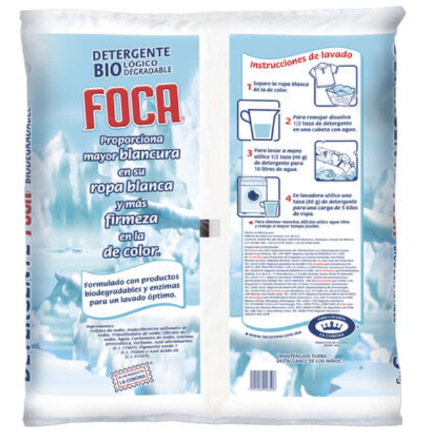 DETERGENTE FOCA EN POLVO 4/5KG CJ