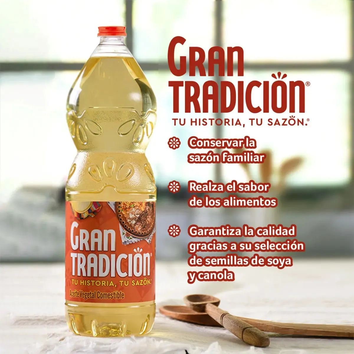 Caja de 12 Piezas de 800ML c/u de Aceite Gran Tradicion 800Ml