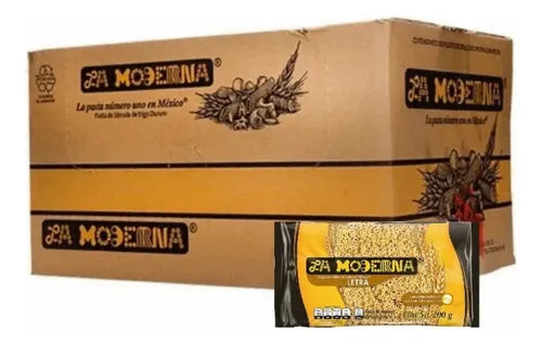 Caja de 20 Piezas de 200 GR c/u Sopa La Moderna Letra