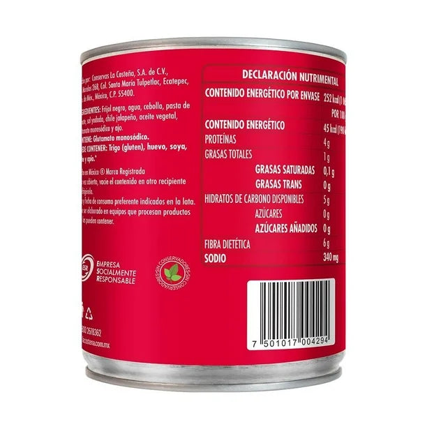Frijoles La Costeña Negros Enteros - Diferentes Presentaciones