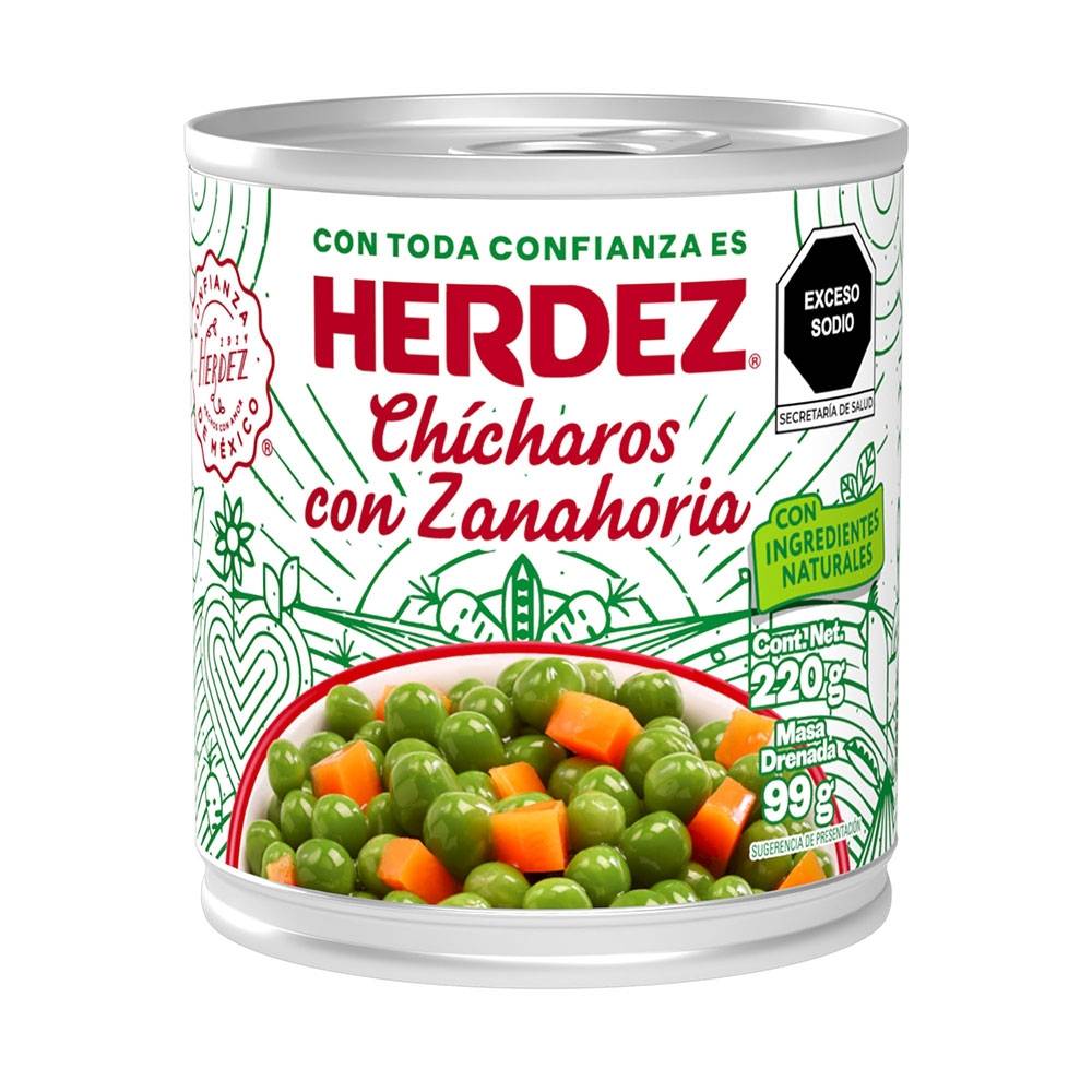 Chicharos con zanahoria Herdez