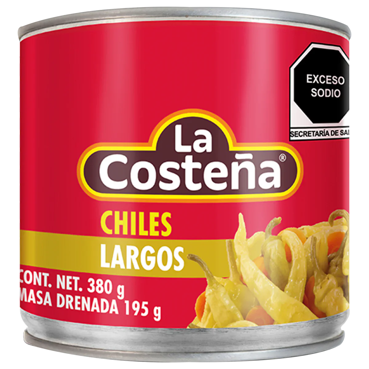 Chiles largos en lata La Costeña