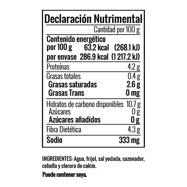 Caja de 12 piezas de 454GR c/u Frijol Claro Entero Isadora