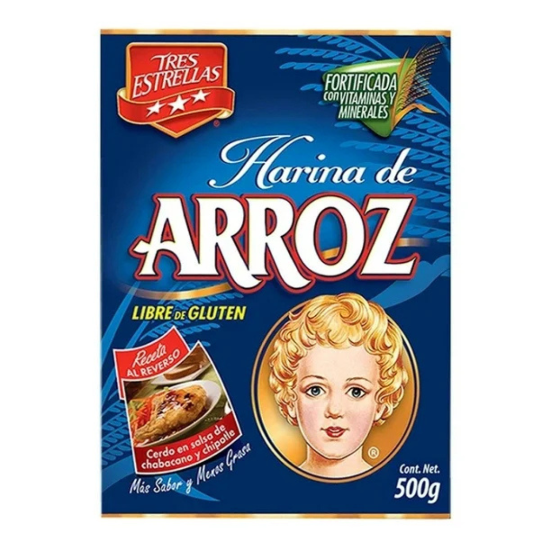 Harina De Arroz Tres Estrellas