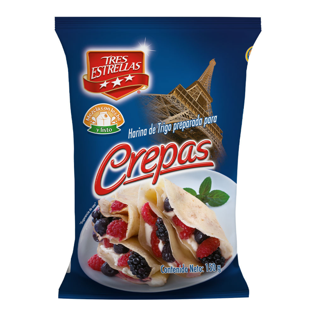 Harina Para Crepas Tres Estrellas 150GR