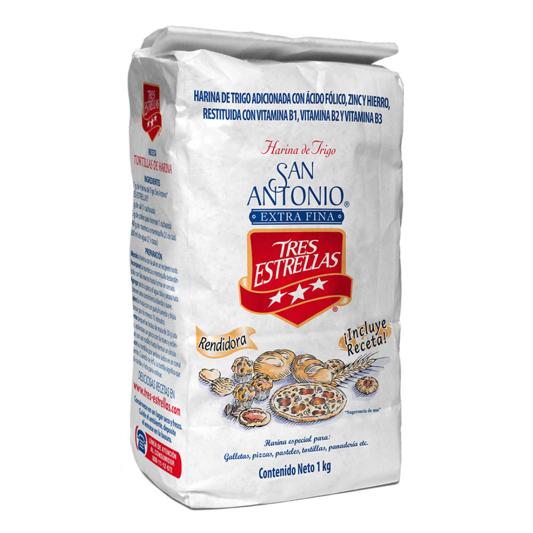 Harina Trigo San Antonio Tres Estrellas