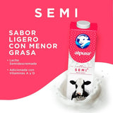 Caja de 12 piezas de 1LT c/u de Leche Alpura Semi