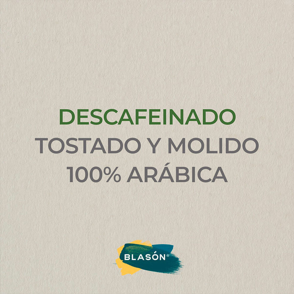 Caja de 15 Piezas de 400 GR c/u de Cafe Descafeinado Gourmet Blason