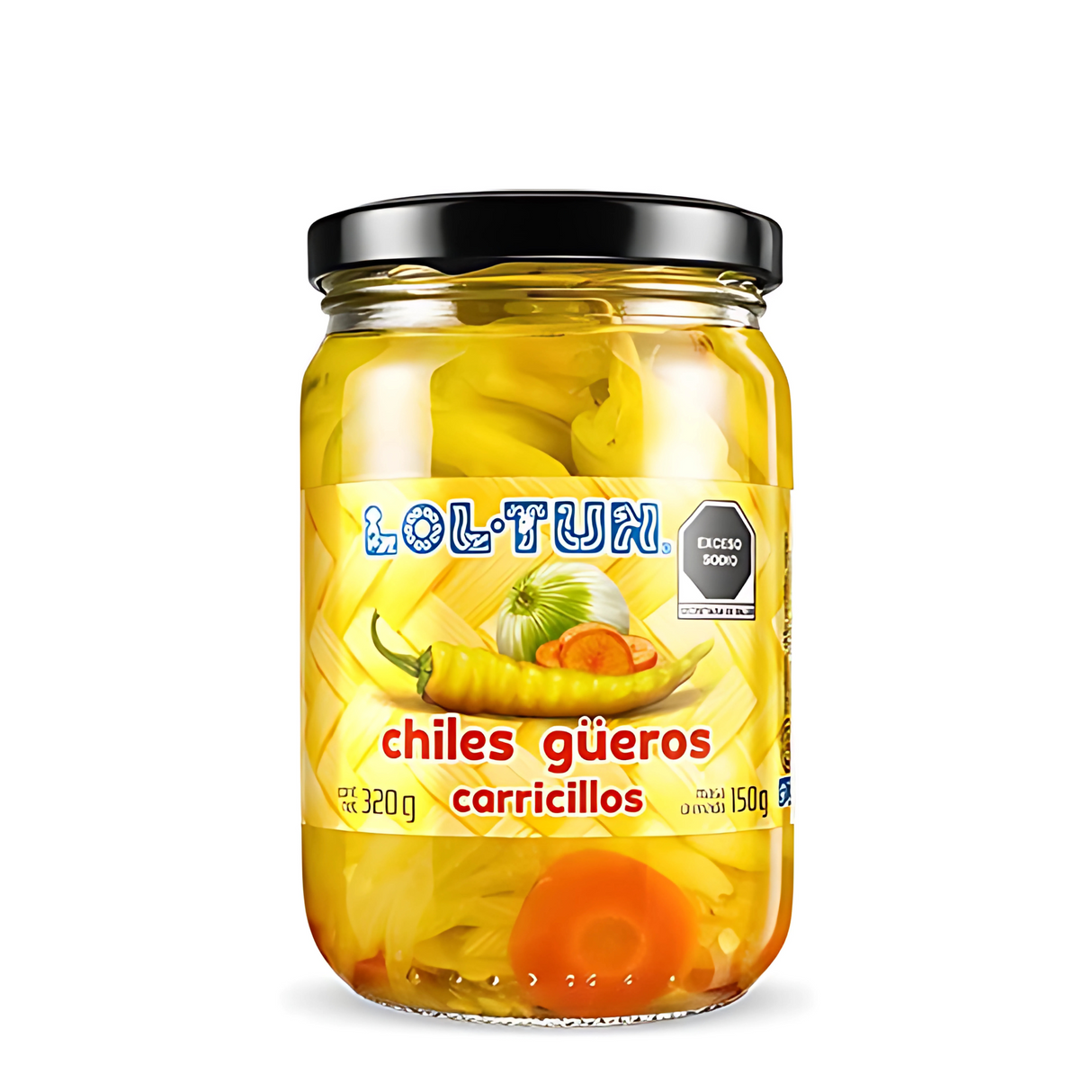 CHILES GUEROS LOL-TUN CARRICILLOS 320GR