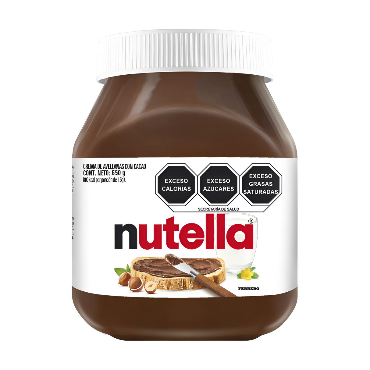 CREMA DE AVELLANA NUTELLA 650GR