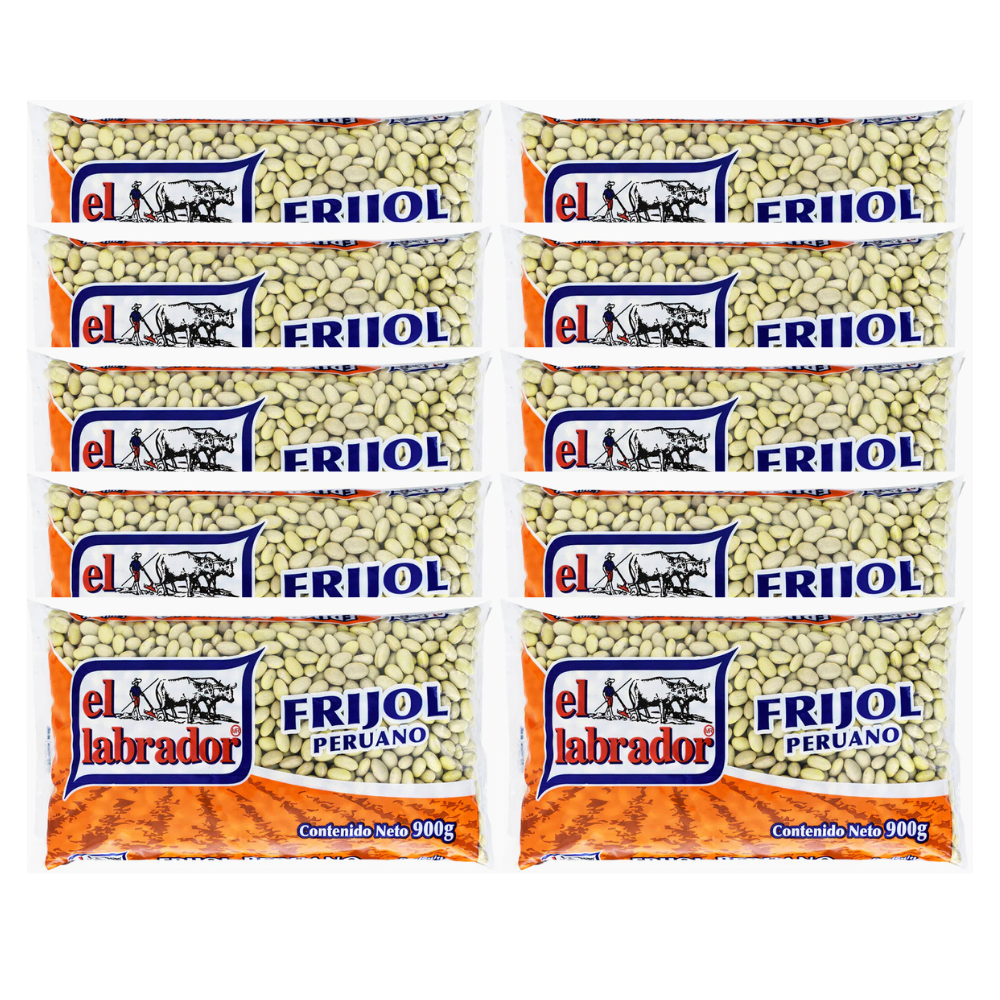 Bulto de 10 Paquetes de 1KG c/u de Frijol Peruano El Labrador