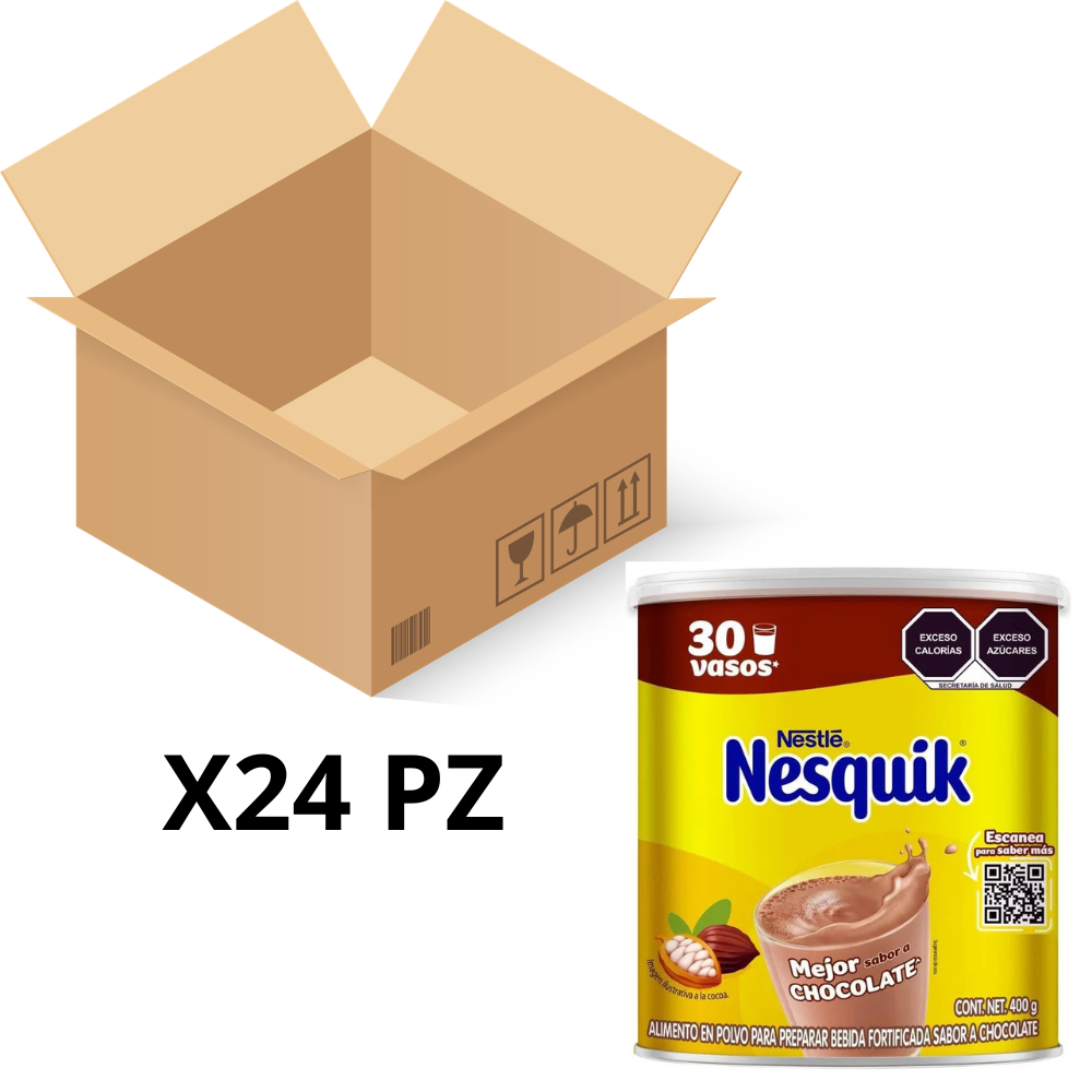 Caja de 24 Piezas de 400 GR c/u de Chocolate Nesquik