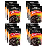 Caja de 12 piezas de 454GR c/u Frijol Negro Entero Isadora
