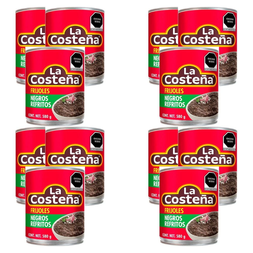 Frijoles La Costeña Negros Refritos - Diferentes Presentaciones