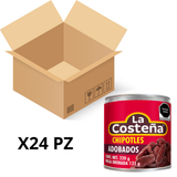 Caja de 24 Piezas de 220 GR c/u de Chiles La Costeña Chipotles Adobados