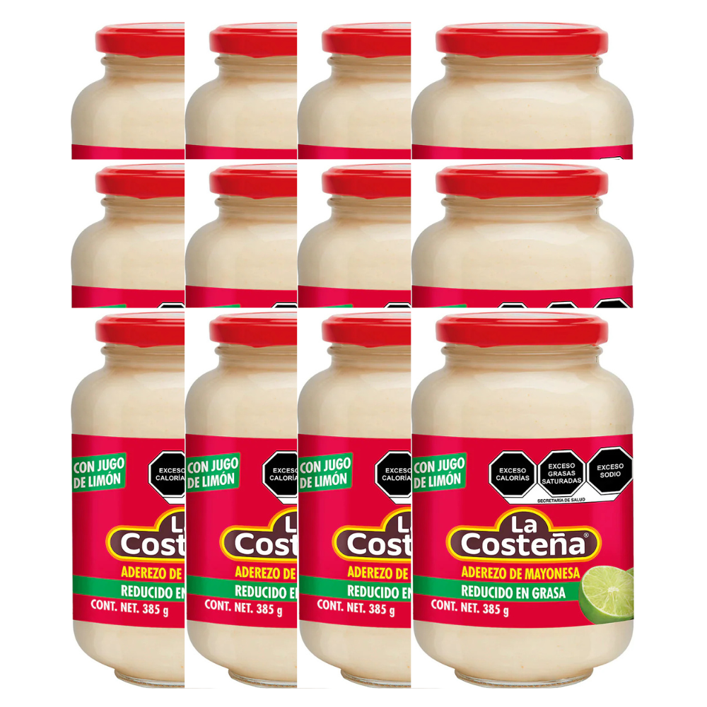 Caja de 12 Piezas Mayonesa La Costeña Jugo De Limon - Diferentes Presentaciones