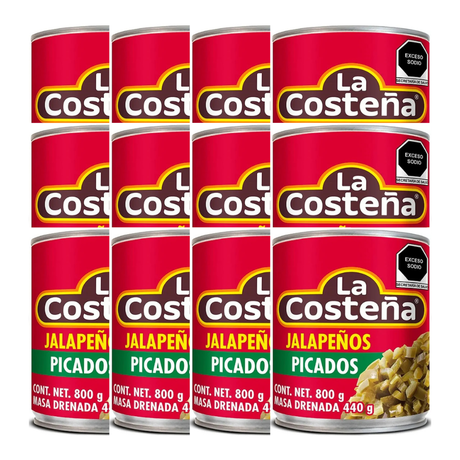 Chiles jalapeños picados en lata La Costeña - Diferentes Presentaciones