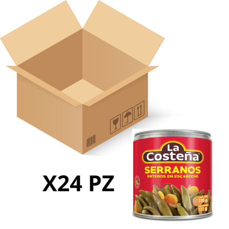 Chiles serranos en lata La Costeña - Diferentes Presentaciones