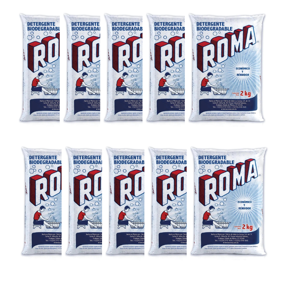 DETERGENTE ROMA POLVO 10/2KG CJ