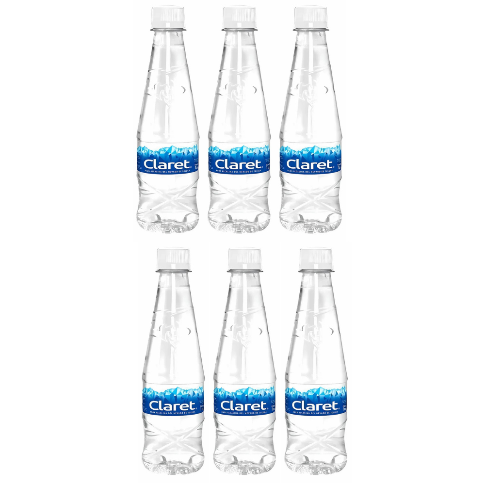 AGUA ALCALINA CLARET 6/1L CJ