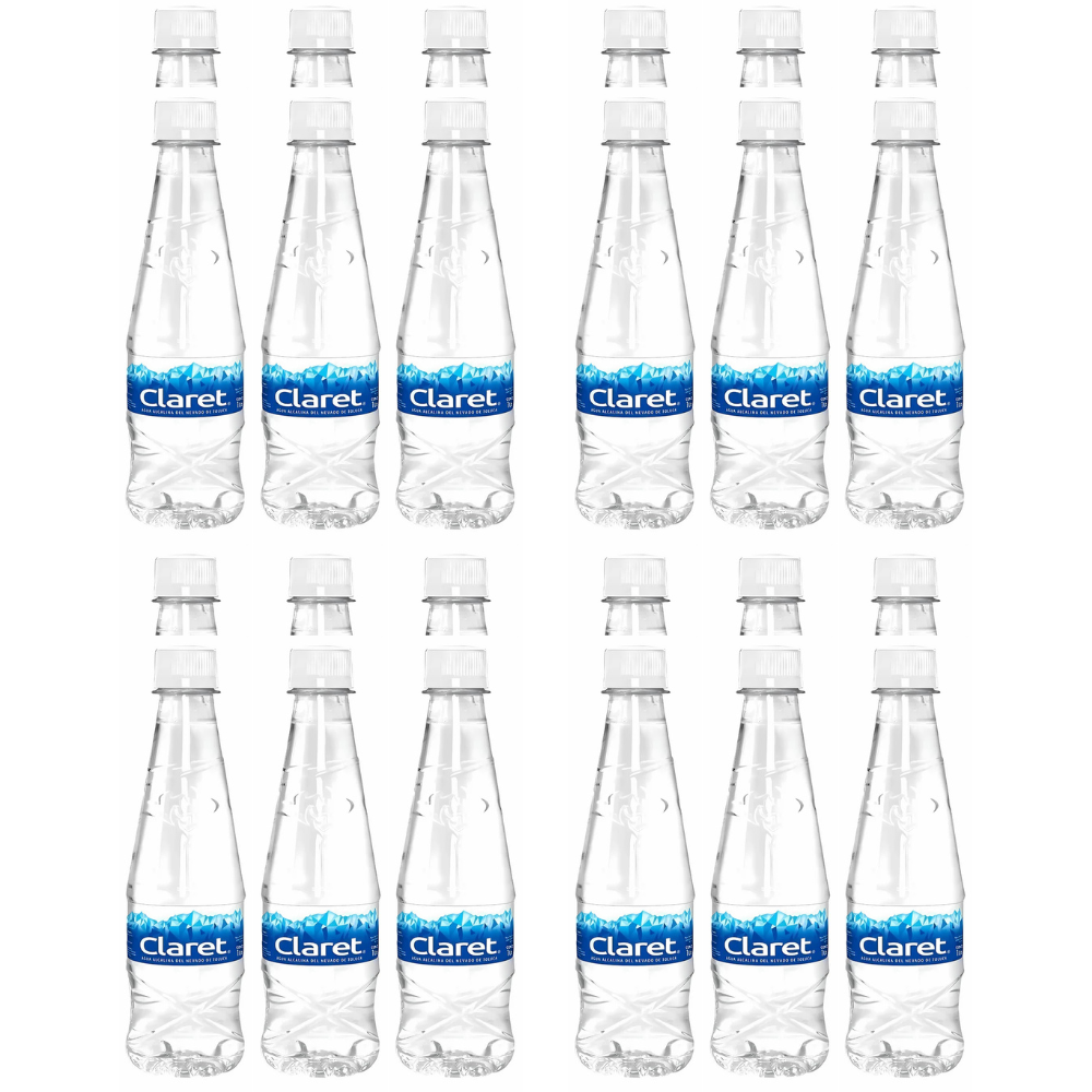 AGUA ALCALINA CLARET 24/330ML CJ