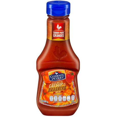 Caja de 24 Piezas de 220GR c/u de Catsup Con Habanero Clemente Jacques